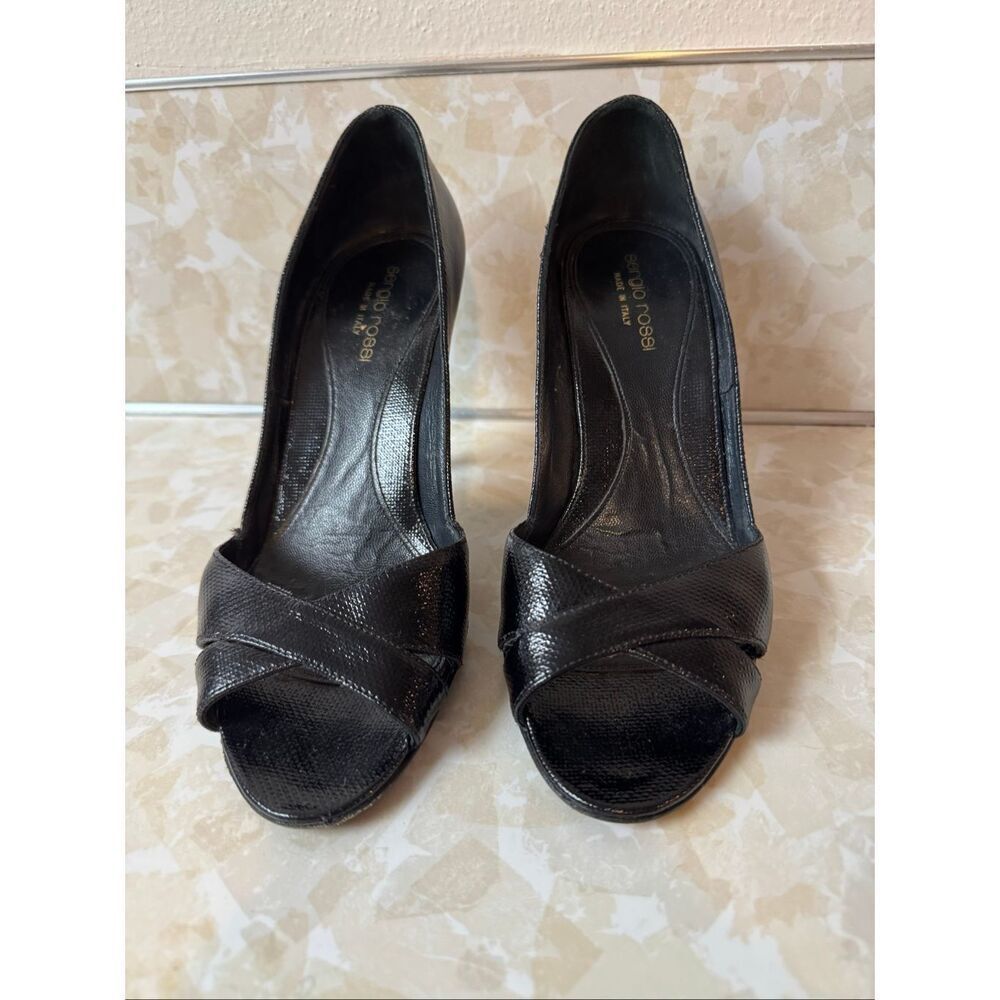 Sergio Rossi Peep Toe Heels